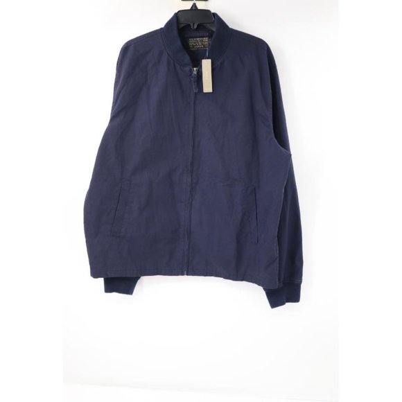 J. Crew Other - NWT J. Crew Bomber Jacket Mens Size XL Everyday Band Neck Full Zip Navy Blue